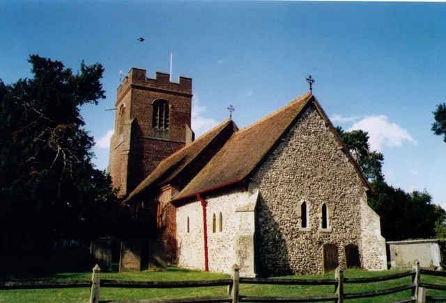 St James' parish church, Ruscombe, Berkshire, seen from the southeast