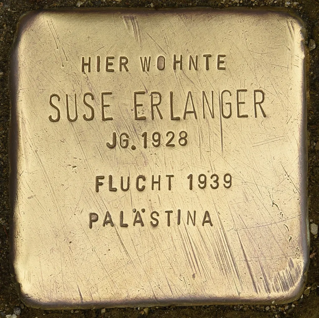 Stolperstein dedicated to Suse Erlanger