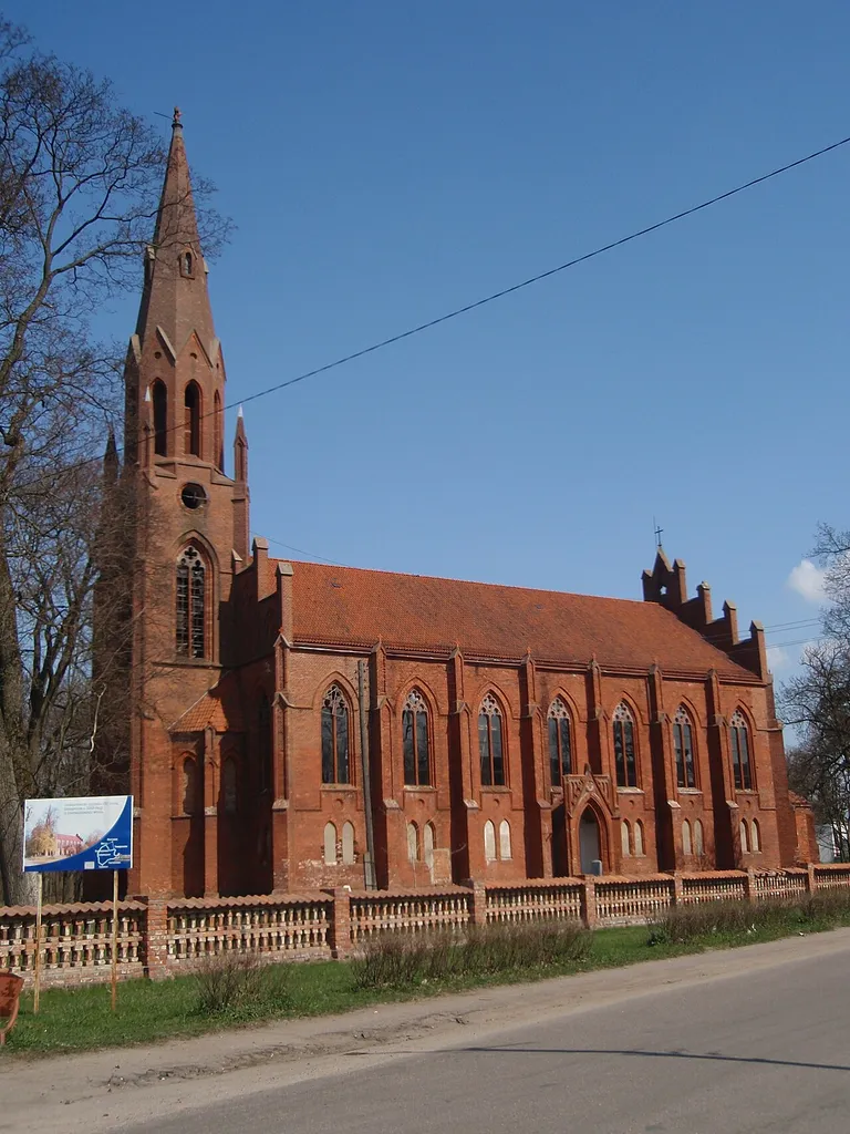 Church in Slawsk Heinrichswalde in Oblast Kaliningrad