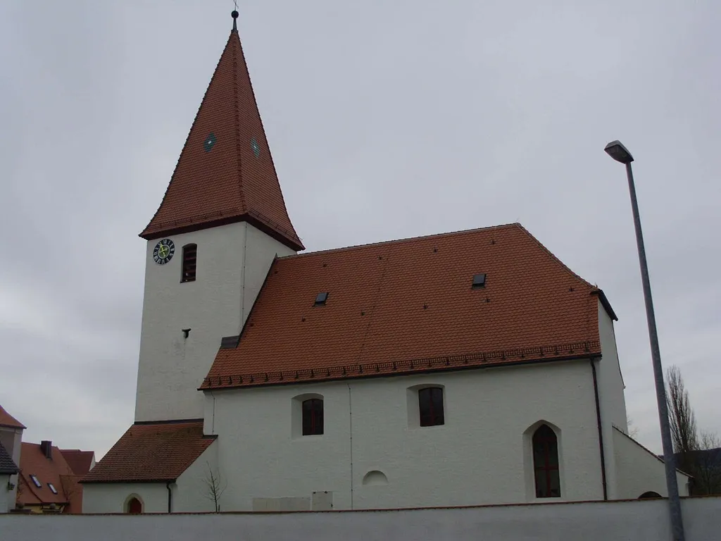 Trommetsheim, Gemeinde Alesheim im Landkreis Weißenburg-Gunzenhausen (Bayern), evang.-luth. Pfarrkirche St. Emmeram, Nordansicht