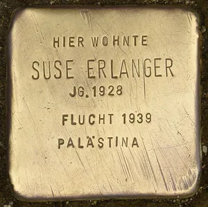 Stolperstein dedicated to Suse Erlanger