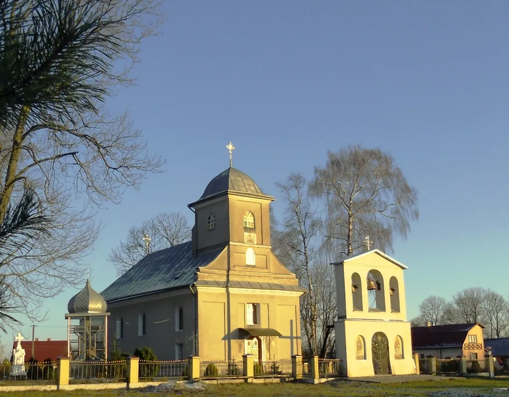 St. Cosmas and St. Damian's Church (1819) in the village Halychany, Horodok district.