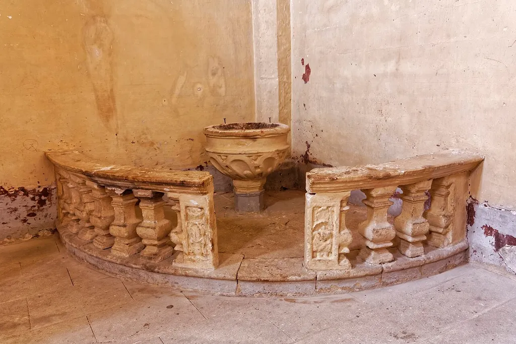 Baptismal font from the 16th century.
