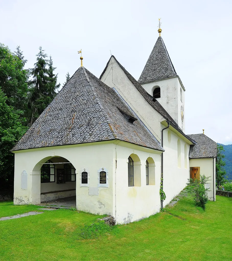 Roman Catholic parish church Saint Ulrich in Sankt Ulrich, municipality Feldkirchen, district Feldkirchen, Carinthia, Austria, EU