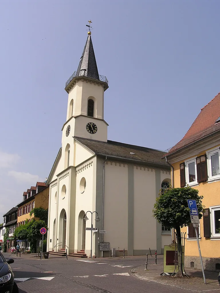 Protestant church in the Hugenottenstraße in Friedrichsdorf