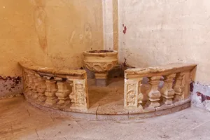 baptsimal fonts of the Saint Satunin's church of Calvisson