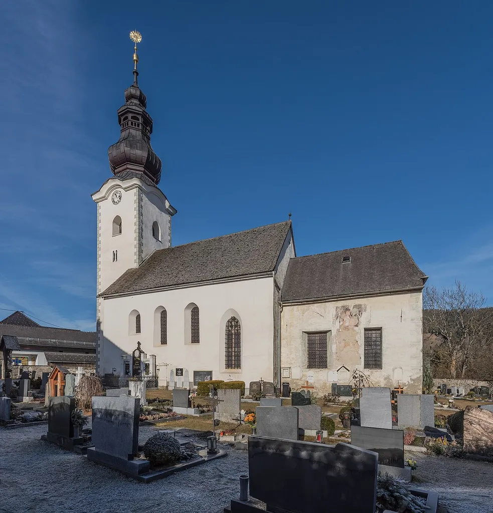 Parish church Saint Andrew in Grades, market town Metnitz, district St. Veit an der Glan, Carinthia, Austria, EU
