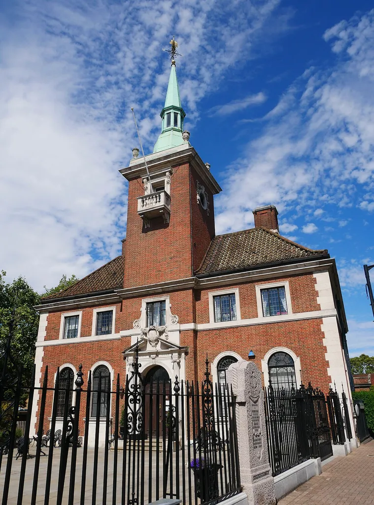 The western face of St Olav's Church in Rotherhithe.