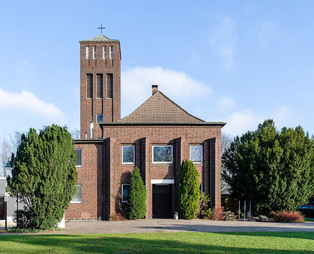 Duisburg (North Rhine-Westphalia, Germany) – borough Rheinhausen, district Bergheim – Protestant Church of Peace