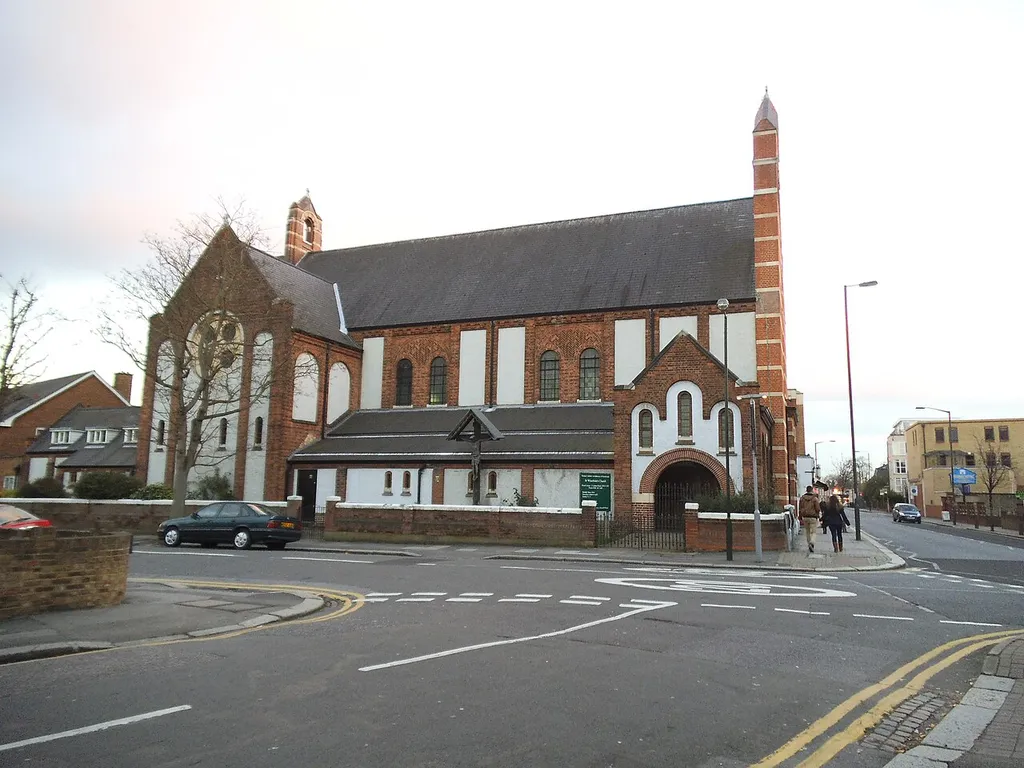 St Winefride's church on Latimer Road, Wimbledon