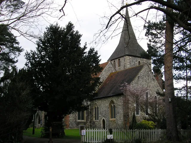 Chelsfield Parish Church dedicated to St.Martin-of-Tours. Off Church Road and right on the boundary between this square and TQ4763. Church's website http://stmartinchelsfield.co.uk/