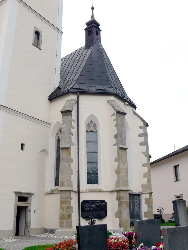St.Oswald near Haslach. Parish church: Gothic apse ( 14th century )