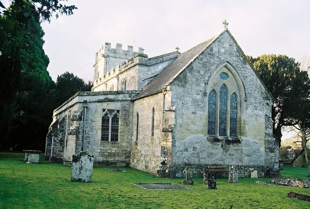 St John the Baptist Church, Stockton, Wiltshire, UK. View of south-east corner.