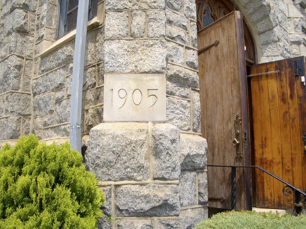 The Hickman Temple AME Church in Philadelphia, PA. The cornerstone of Hickman Temple AME Church, laid in 1905.
