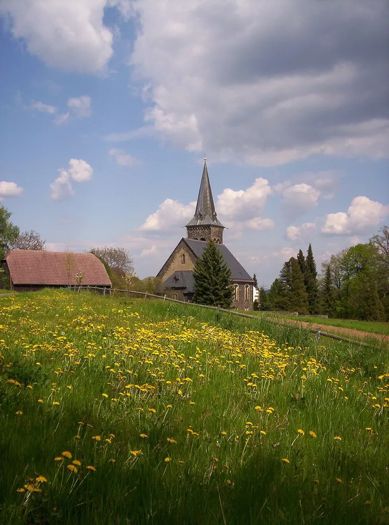 St.-Barbara-Kirche in Eschdorf in der Dresdner Ortschaft Schönfeld-Weißig