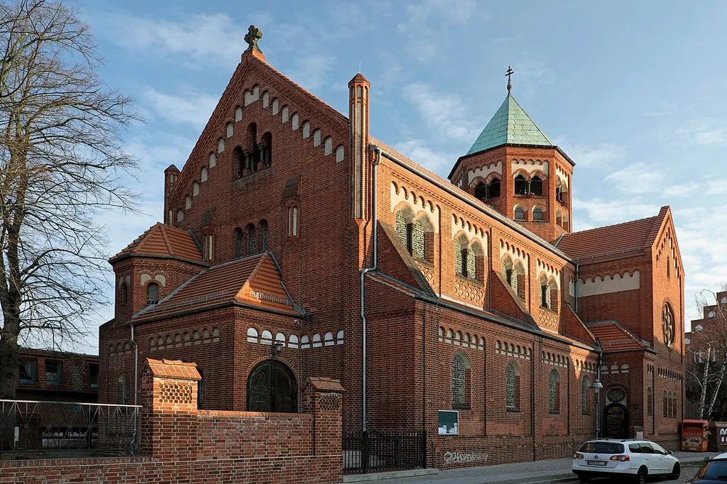 Neo-Romanesque basilica of St. Peter and Paul, Nauen, Brandenburg, Germany.