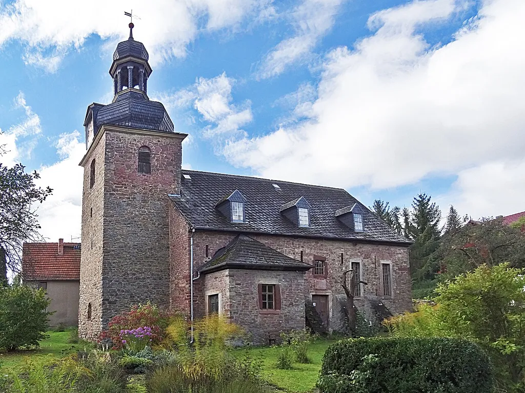 Barocke Dorfkirche Obersdorf von Nordosten