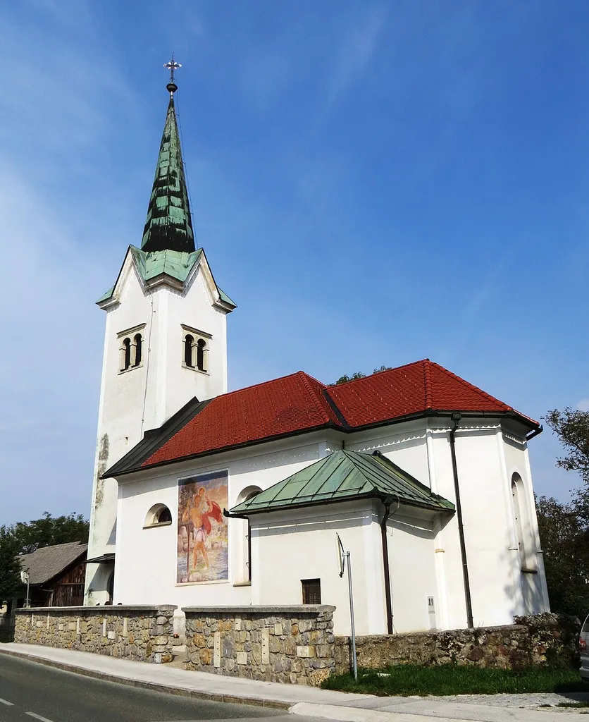 Saint Michael's Church in Drulovka, Municipality of Kranj, Slovenia