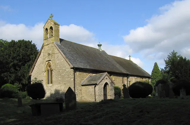 Holy Trinity parish church, Lydham, Shropshire, seen from the southwest