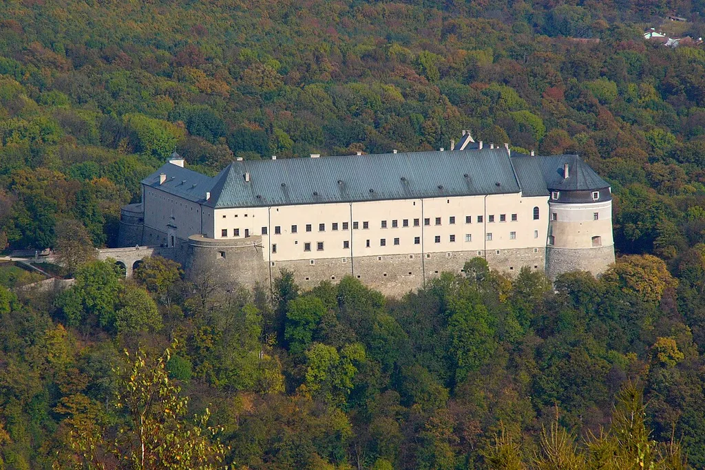 Červený Kameň from Kukla, Malé Karpaty, October 2008