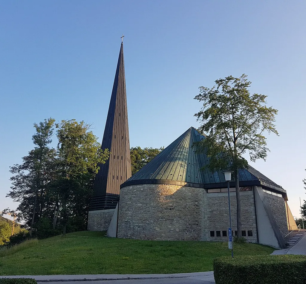 Catholic parish church for the Holy Supper in Steinebach, Wörthsee, Bavaria, Germany. Built from 1960 to 1964.