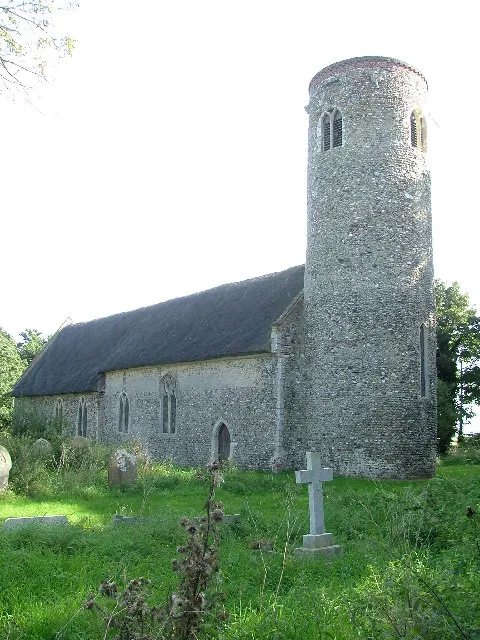 St Michael's parish church, Rushmere, Suffolk, seen from the west