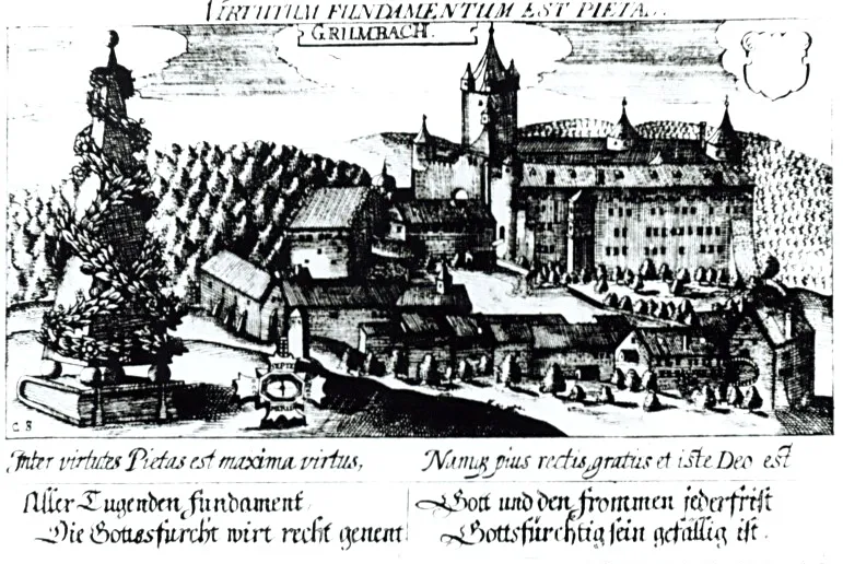 Grumbach (Glan) Stich aus Daniel Meisners «Schatzkästlein»