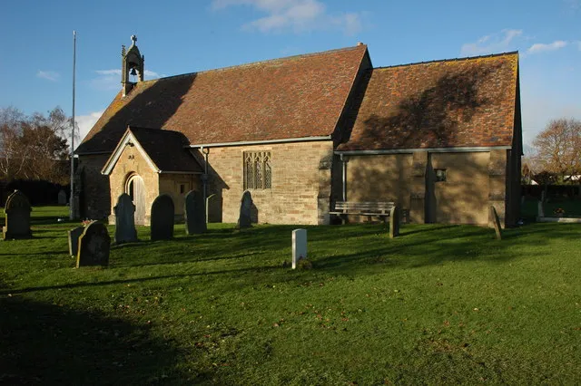 St Nicholas' parish church, Pinvin, Worcestershire, seen from the south