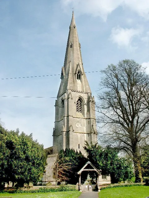 The church of St Andrew, Ewerby. Church consists of nave with north and south aisles, which incorporate the west tower with its broach spire, and the chancel. All being of 1350. The vestry was added in 1895.