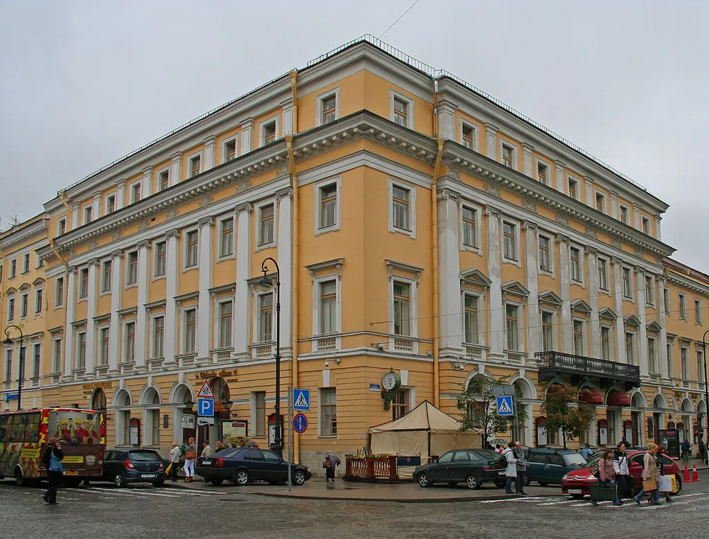 The building of the Concert Hall in Saint Petersburg.