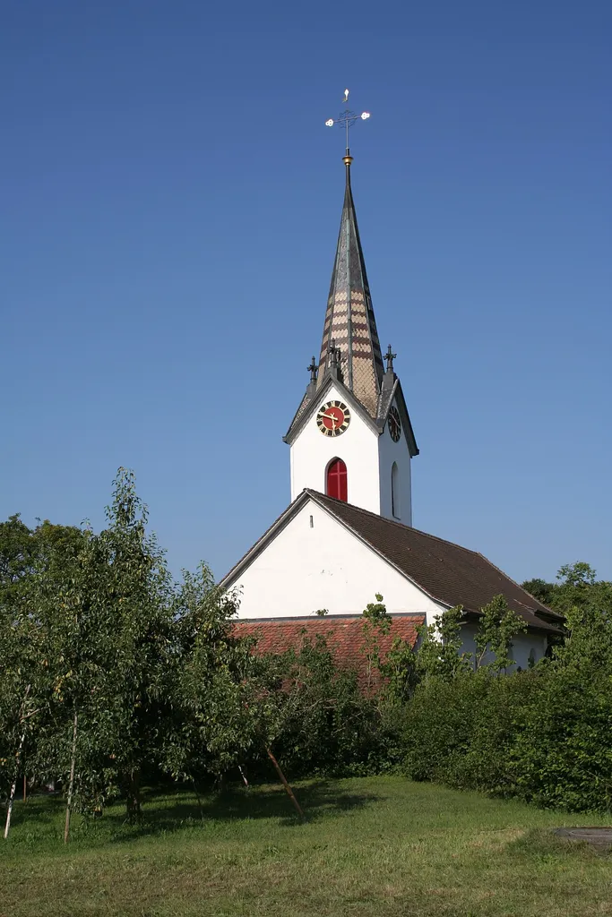 Die reformierte Kirche von Wengi, ehemaliger Bezirk Büren, Schweiz