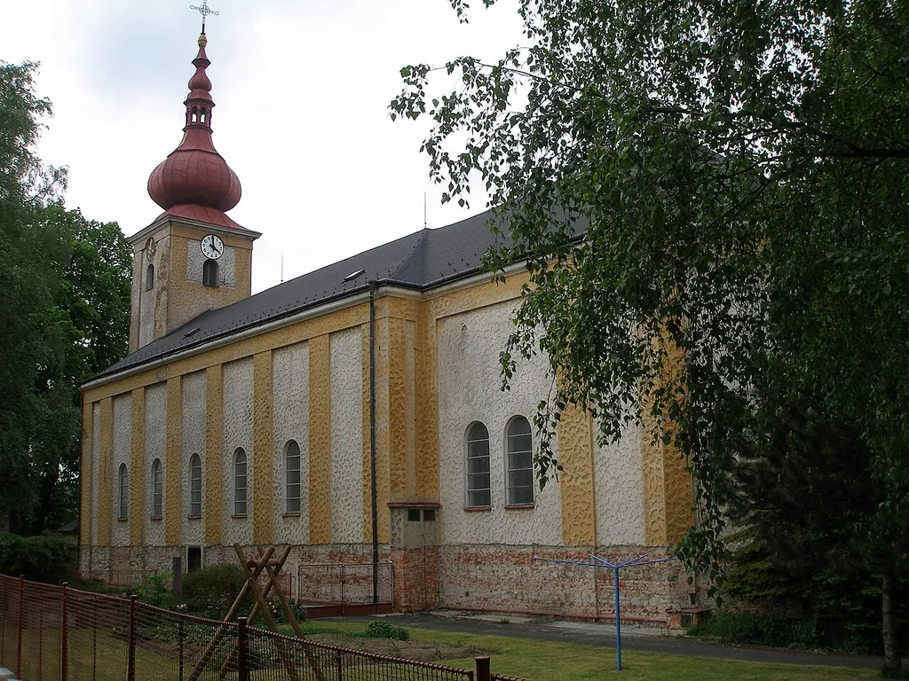 The Saint Nicholas church in Březová (Opava District)
