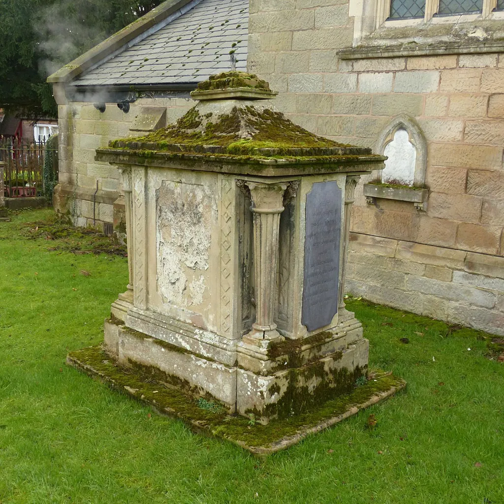 Photograph of a chest tomb in the churchyard of All Saints' Church, Cotgrave, Nottinghamshire, England
