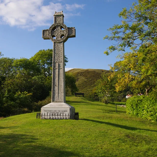 Photograph of the War Memorial in Church Stretton, Shropshire, England