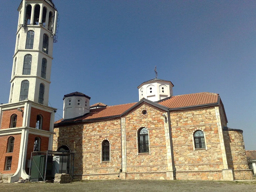 The church of the Holly Trinity in the village of Bardovci, near Skopje, Macedonia