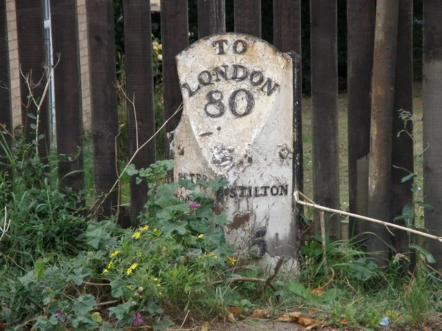 Milepost, London Road, nr Prospero Close