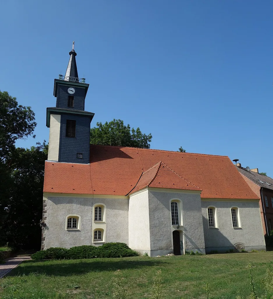 Southern view of the church in Dahlwitz , Hoppegarten municipality , Märkisch-Oderland district, Brandenburg state, Germany