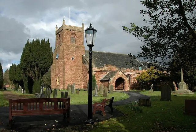 Parish church of St Mary the Virgin, Eccleston, Lancasire, seen from the south