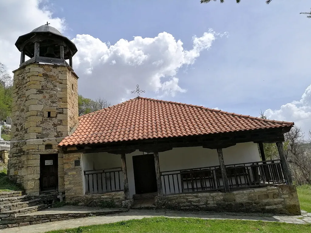 View of the St. Nicholas Church of the village Trnovo