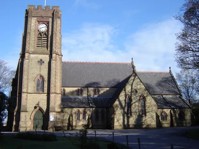 St Paul's parish church, Railway Road, Adlington, Lancashire, seen from the southeast