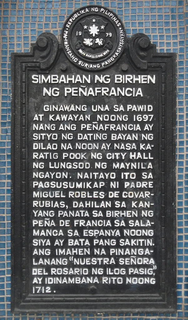 Peñafrancia de Manila Marker