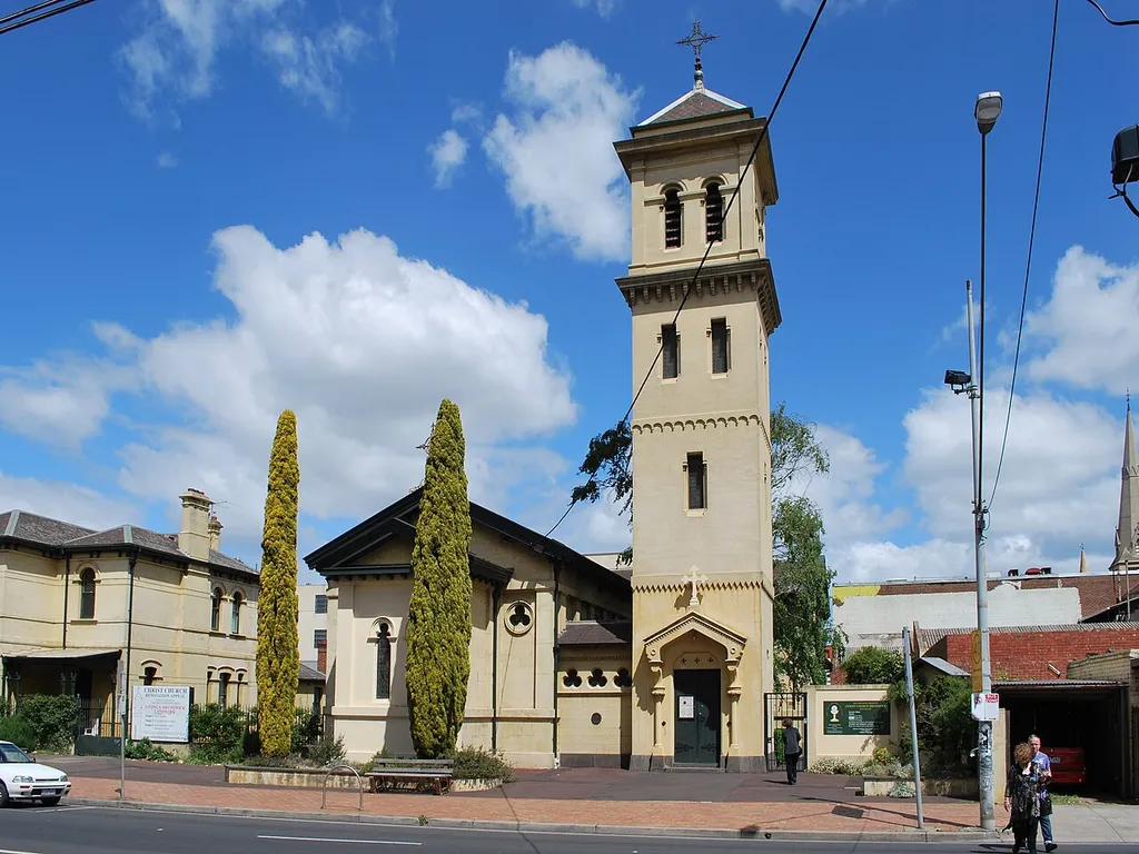 Christ church Anglican church at Brunswick, Victoria