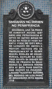 Church of Our Lady of Peñafrancia historical marker