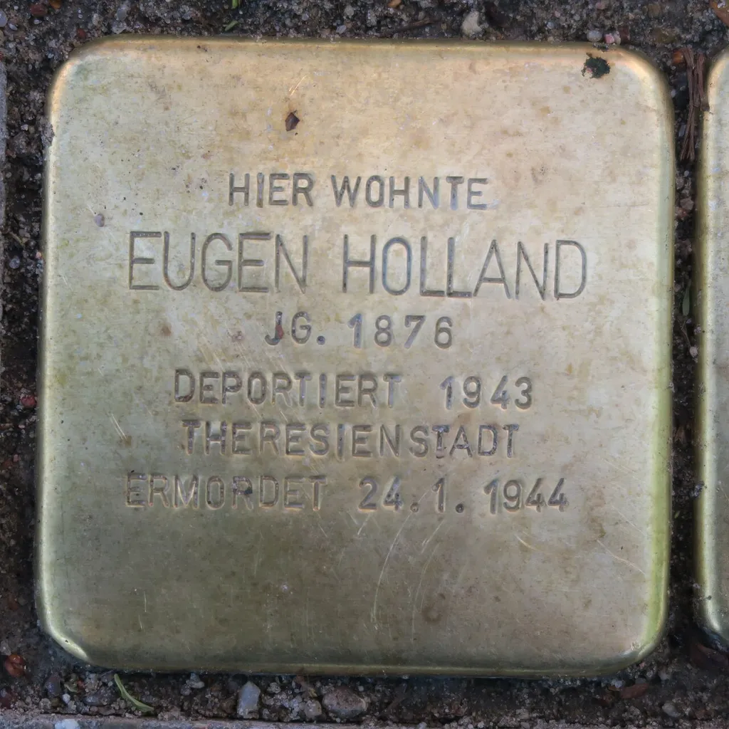 Stolperstein für Eugen Holland in Hamburg-Barmbek-Nord