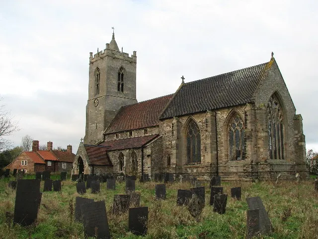 Saint Mary's Church, Car Colston. The church consists of a chancel, N and S aisles, nave and W tower and S porch. The earliest part of the existing structure is the lower part of the tower, which is 13thc., the remainder of the tower being Perp faced with Ancaster stone. The chancel and nave date from the 14thc. There is a very fine 14thc. piscina and sedilia on the S side of the chancel. The font is the only Romanesque feature.