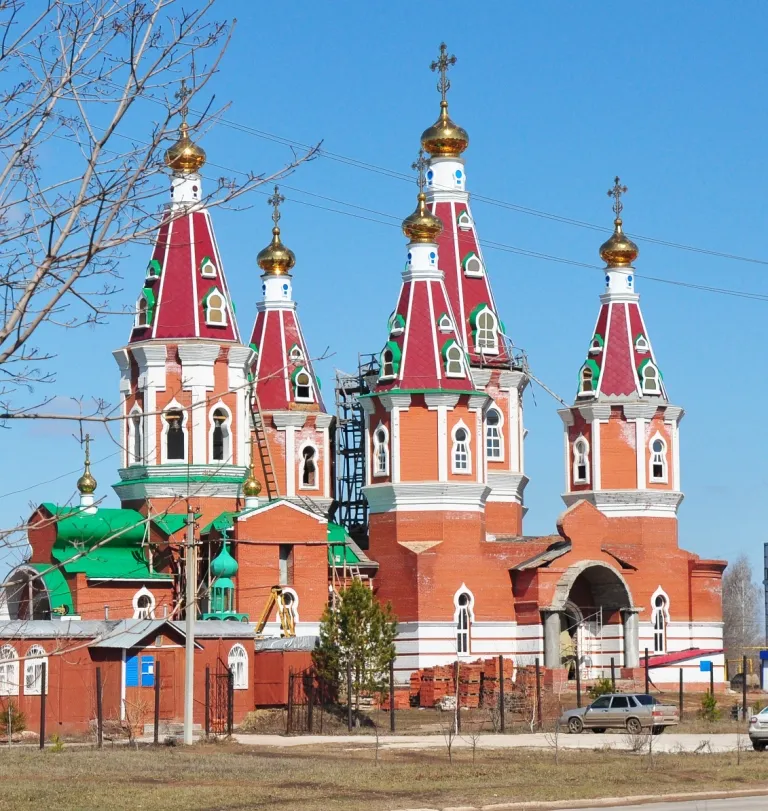 Saint Pantaleon Orthodox cathedral in Otradny
