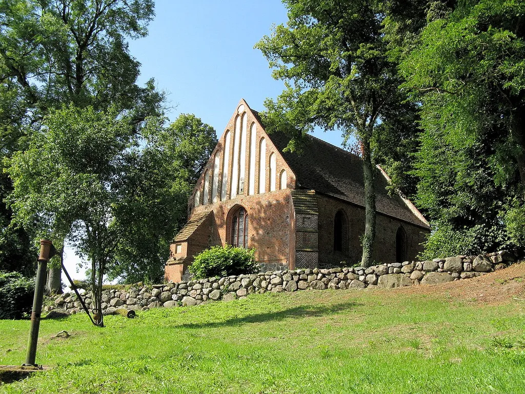 Church in Boitin, disctrict Güstrow, Mecklenburg-Vorpommern, Germany