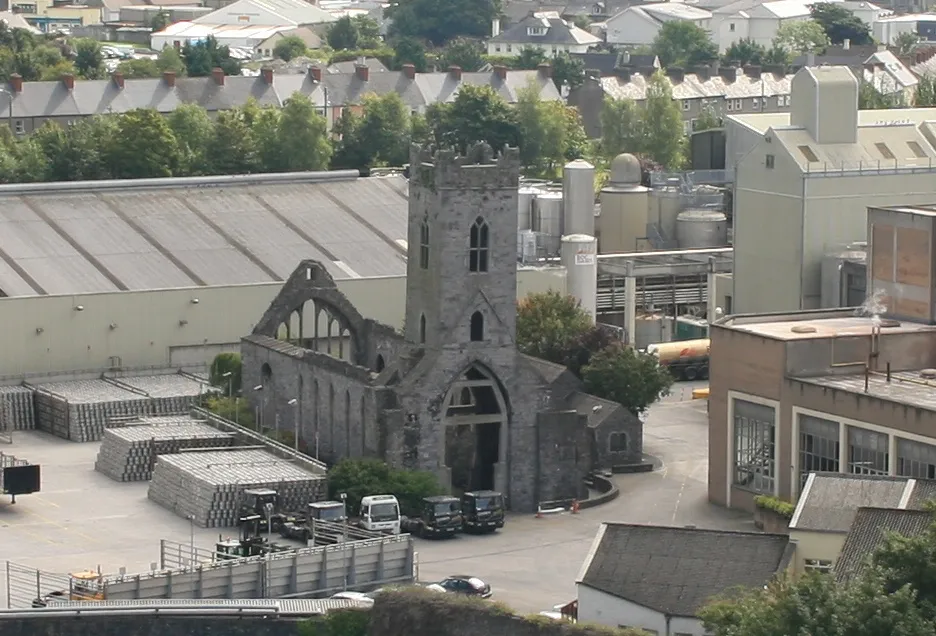 Kilkenny, County Kilkenny, Ireland Kilkenny Friary as seen from the round tower at St. Canice's Cathedral.