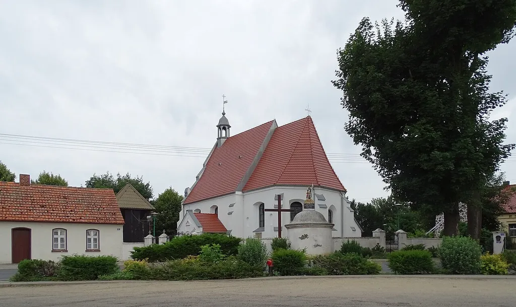 Konary, Rawicz county, Poland. Parish church of Saint Michael from 1512. Rebuilt in 1782.
