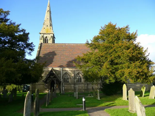 St John's parish church, Marchington Woodlands, Staffordshire, seen from the south